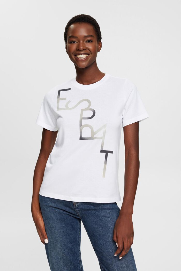 Logo t-shirt, TENCEL™ blend, NEW WHITE, detail image number 0