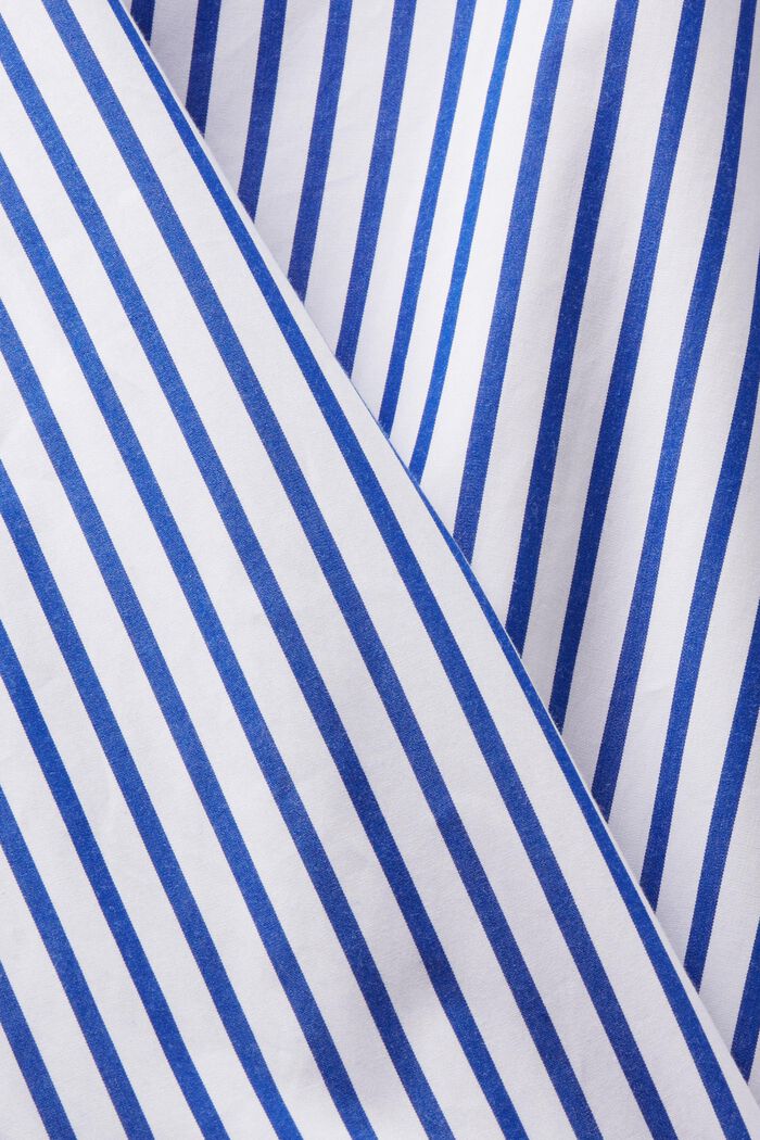 Striped Poplin Shirt, BRIGHT BLUE, detail image number 5