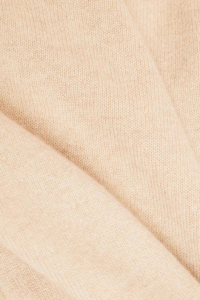 Cashmere Crewneck Sweater, SAND, detail image number 5