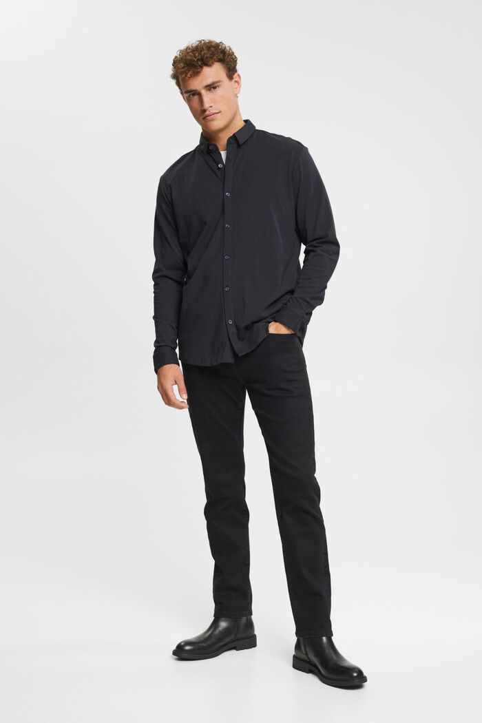 Jersey shirt, 100% cotton, BLACK, detail image number 1