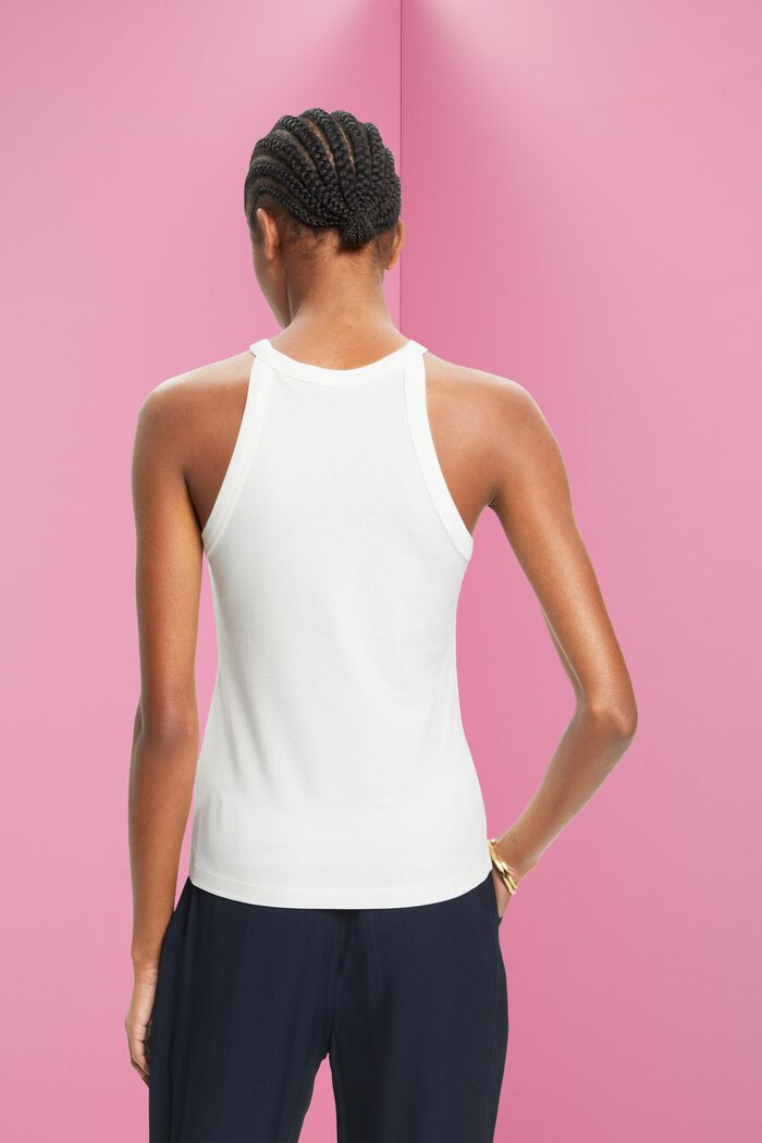 Jersey tank top, OFF WHITE, detail image number 3