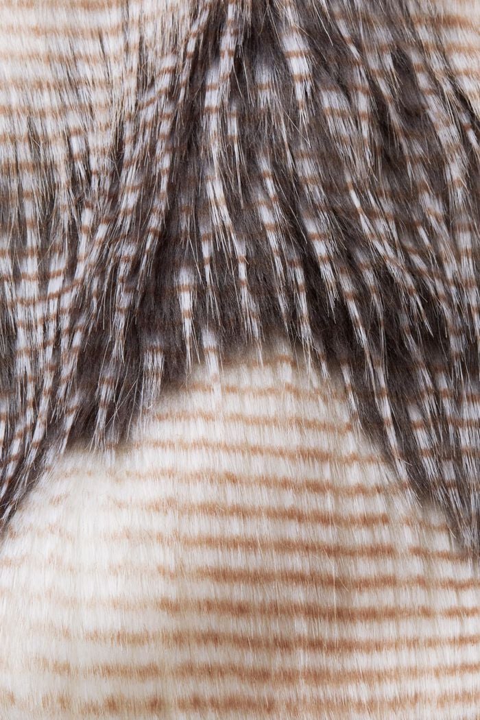 Faux Fur Jacket, DUSTY NUDE, detail image number 5