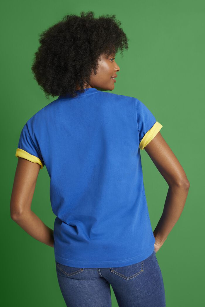 Unisex Logo Cotton Jersey T-Shirt, BRIGHT BLUE, detail image number 3