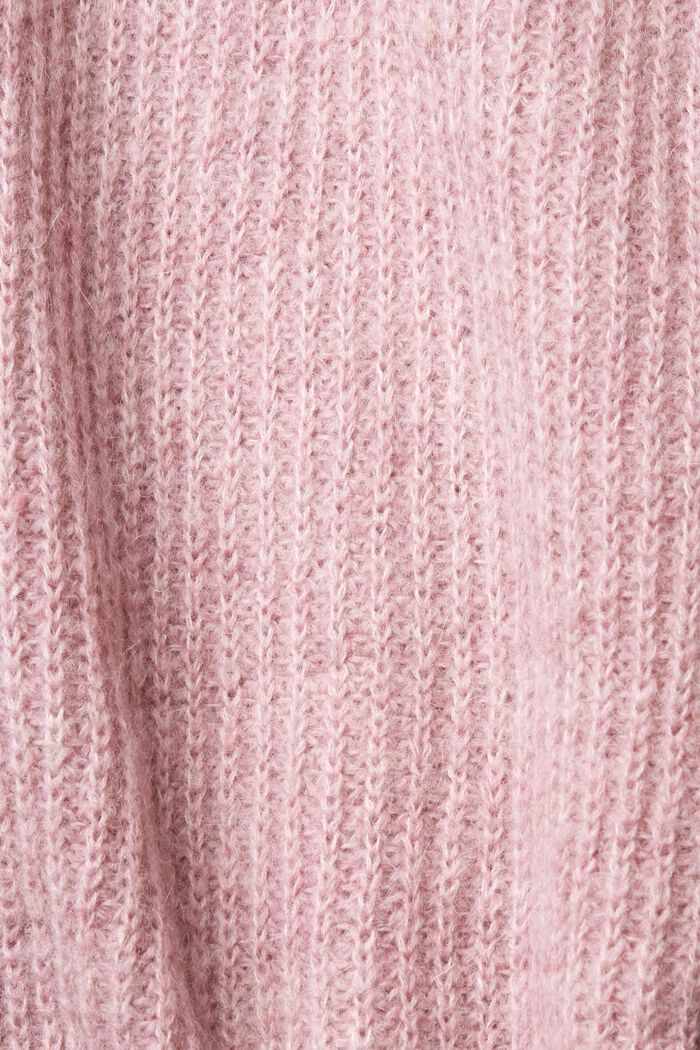 Cropped wool blend cardigan, LIGHT PINK, detail image number 1