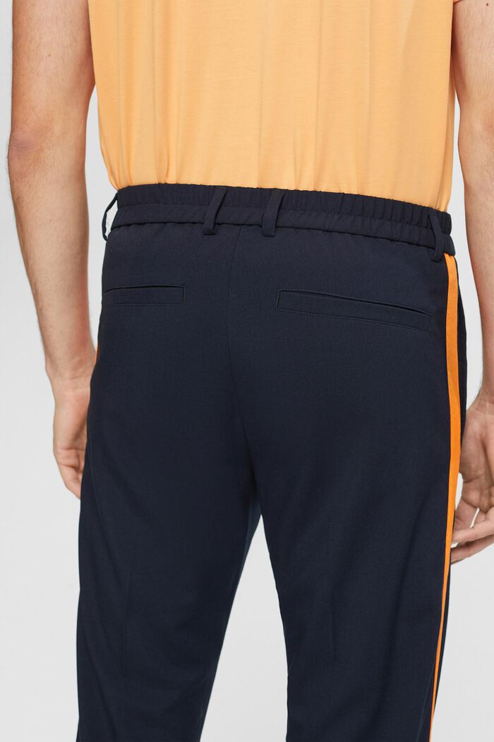 Tailored tracksuit style trousers, NAVY, detail image number 4