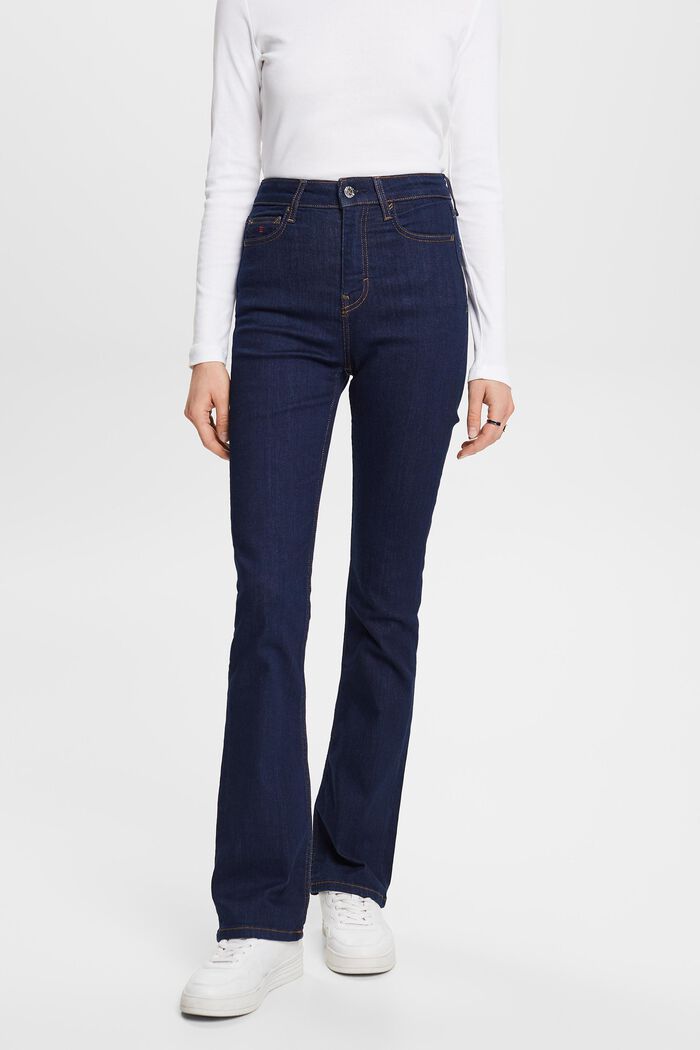 High-Rise Bootcut Jeans, BLUE RINSE, detail image number 0