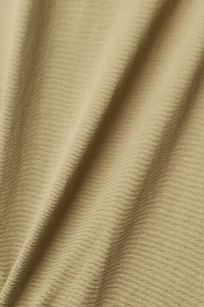 T-shirt with embroidered motif, PALE KHAKI, detail image number 5