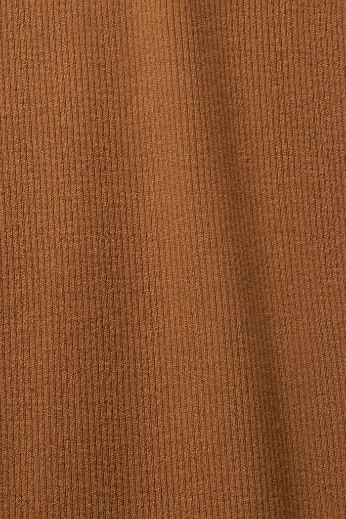 High-rise knit trousers, LENZING™ ECOVERO™, CARAMEL, detail image number 1