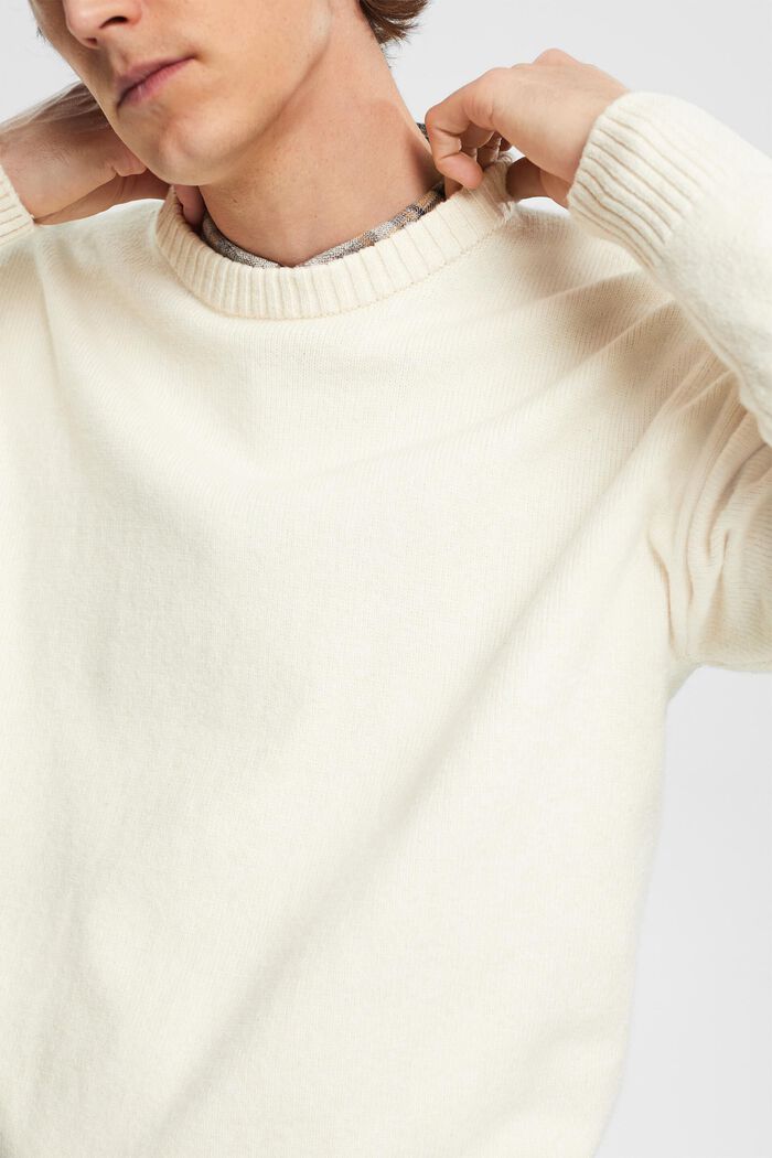 Crewneck Sweater, OFF WHITE, detail image number 0