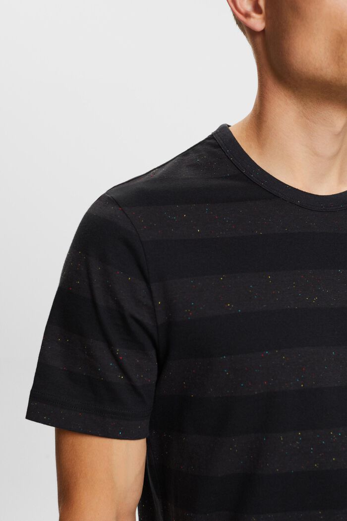 Striped Nep Yarn T-Shirt, ANTHRACITE, detail image number 2