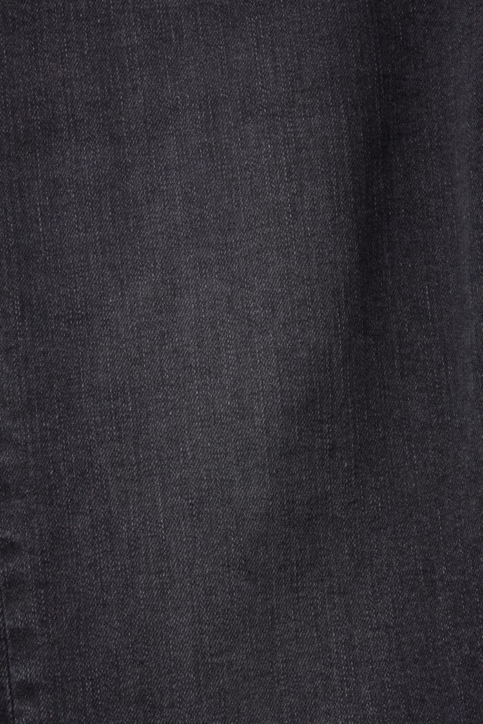 Mid-rise slim fit stretch jeans, BLACK MEDIUM WASHED, detail image number 6
