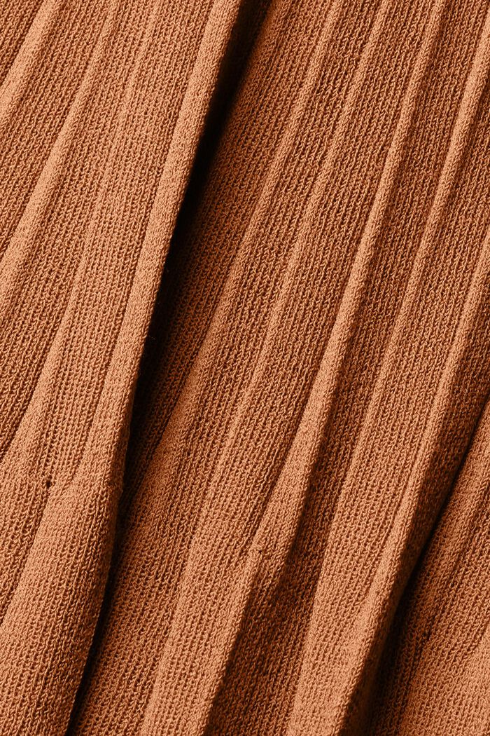 Pleated fit and flare dress, BROWN, detail image number 1