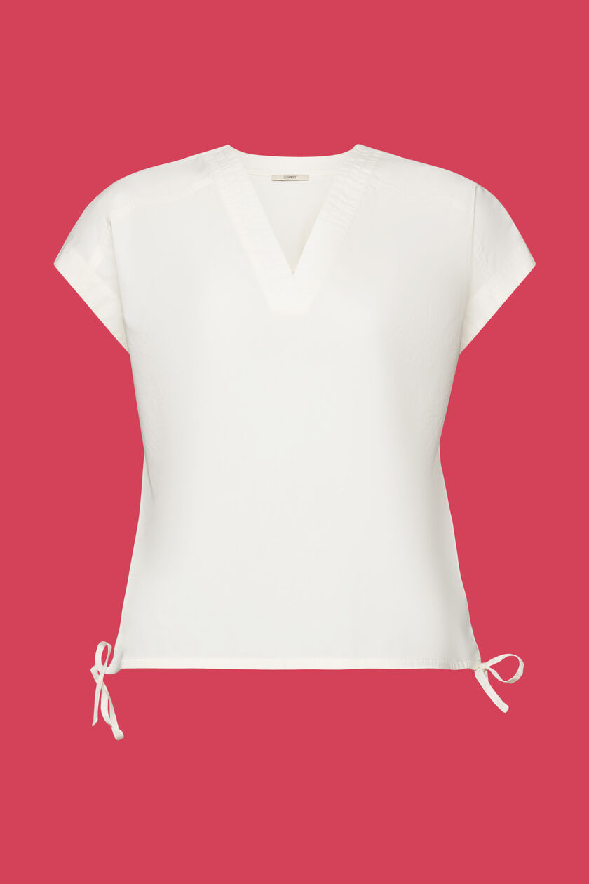 Sleeveless blouse, 100% cotton
