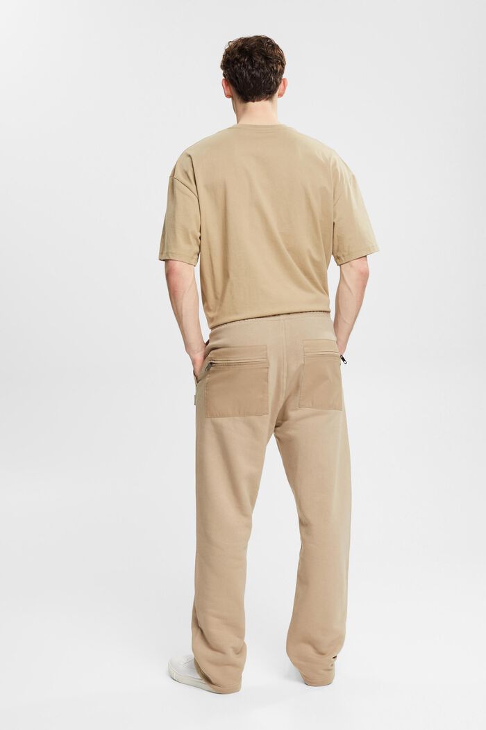 Relaxed fit tracksuit bottoms, PALE KHAKI, detail image number 3