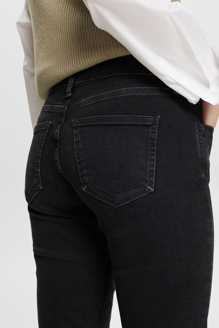 High-Rise Slim Jeans, BLACK RINSE, detail image number 4