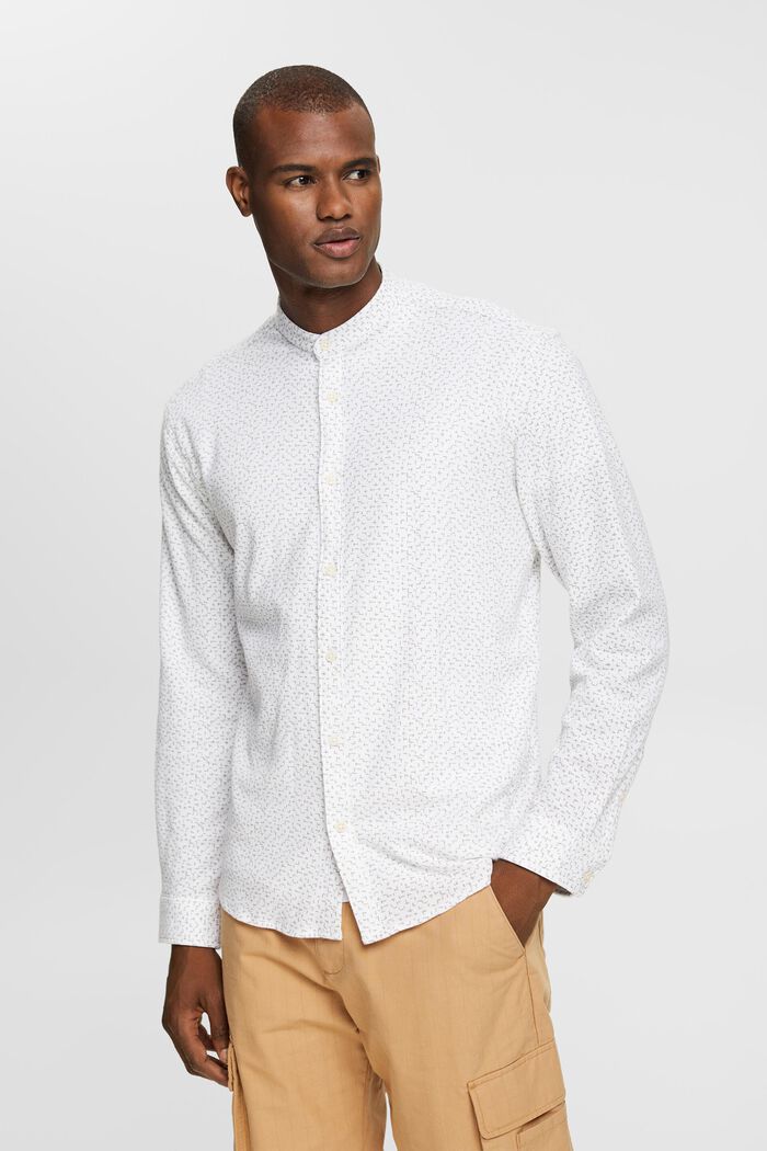 Patterned shirt, WHITE, detail image number 1