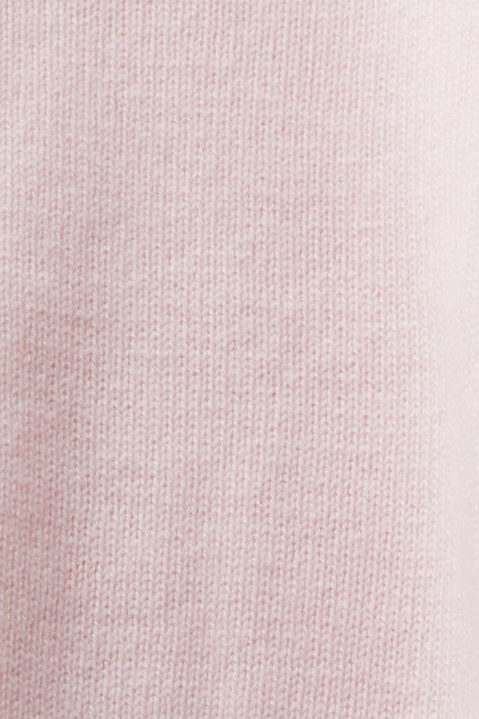 Cashmere V-Neck Sweater, LIGHT PINK, detail image number 6