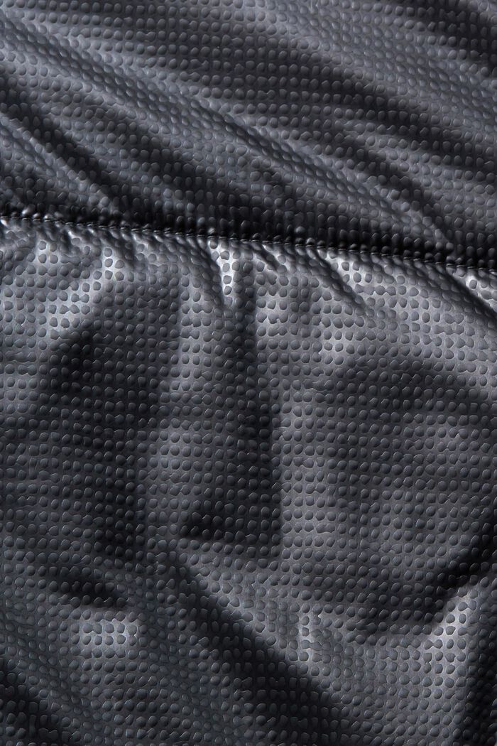 Textured puffer jacket, BLACK, detail image number 4