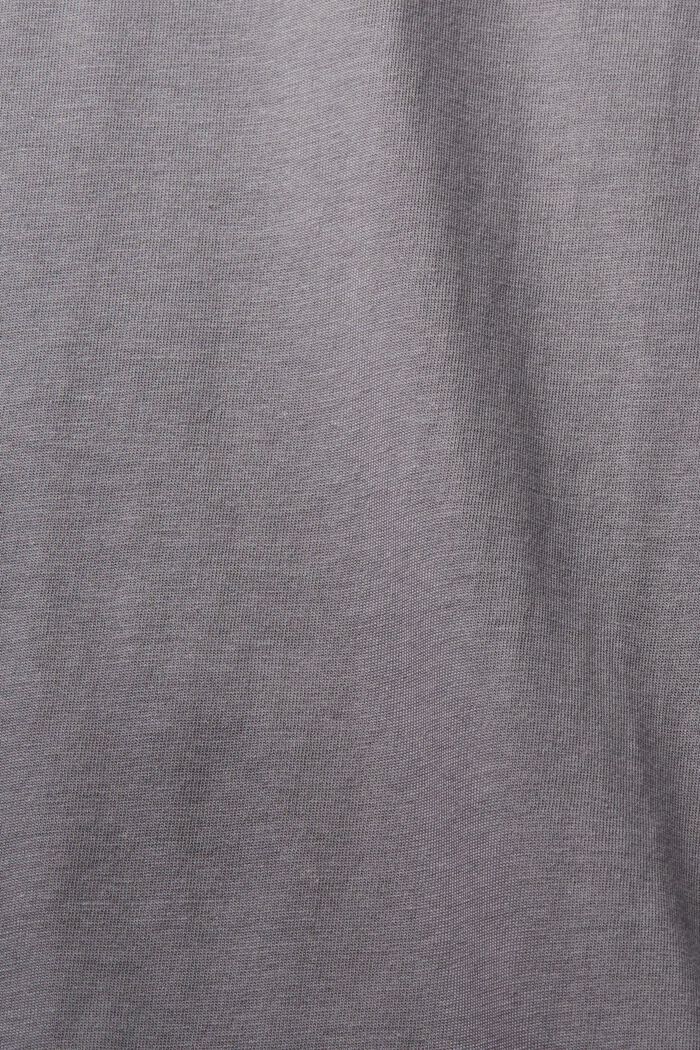 Cotton crewneck t-shirt, MEDIUM GREY 5, detail image number 5
