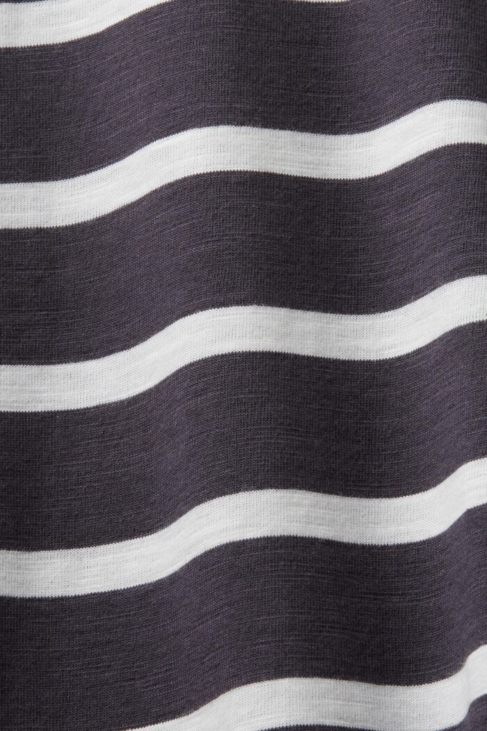 Striped jersey longsleeve, 100% cotton, ANTHRACITE 3, detail image number 4