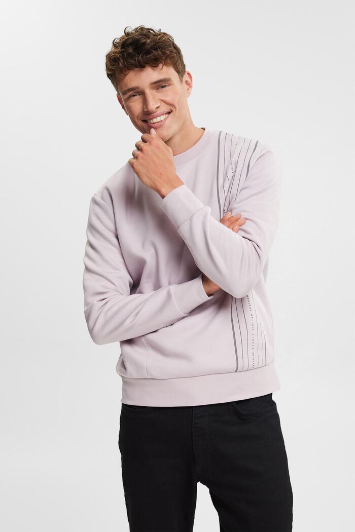 Sweatshirt with a zip pocket, LAVENDER, detail image number 1