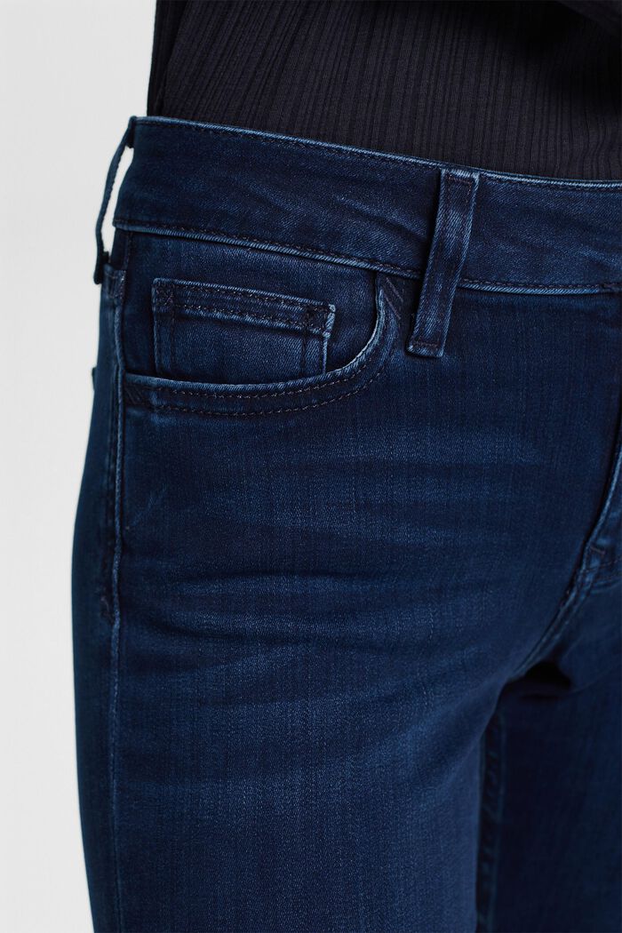 Mid-Rise Skinny Jeans, BLUE DARK WASHED, detail image number 2