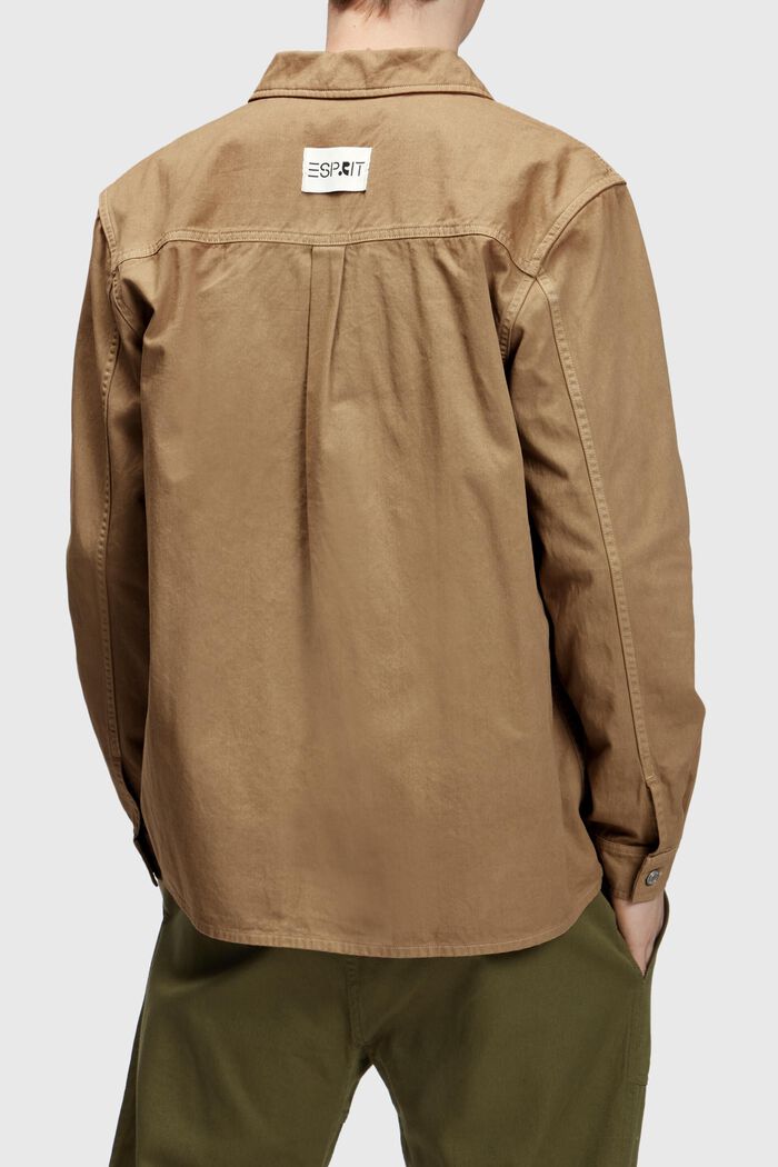 Relaxed fit heavy shirt, CAMEL, detail image number 1