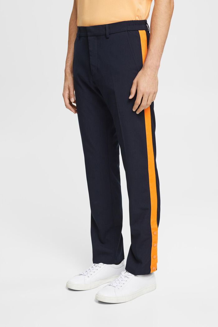 Tailored tracksuit style trousers, NAVY, detail image number 0
