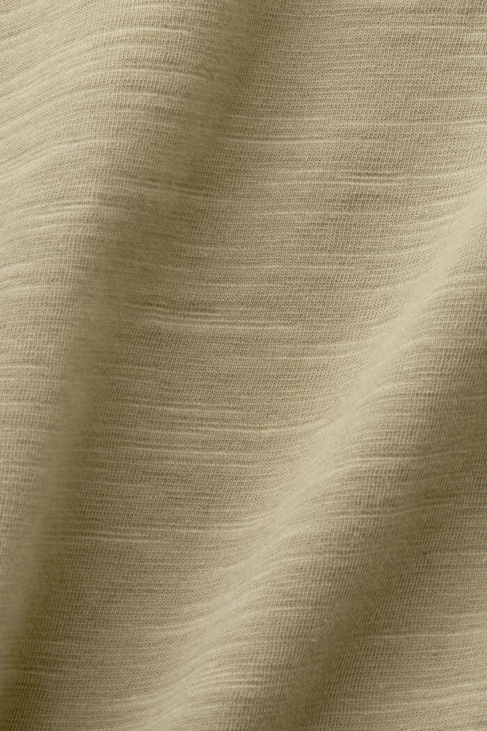 Jersey polo shirt, 100% cotton, LIGHT KHAKI, detail image number 4