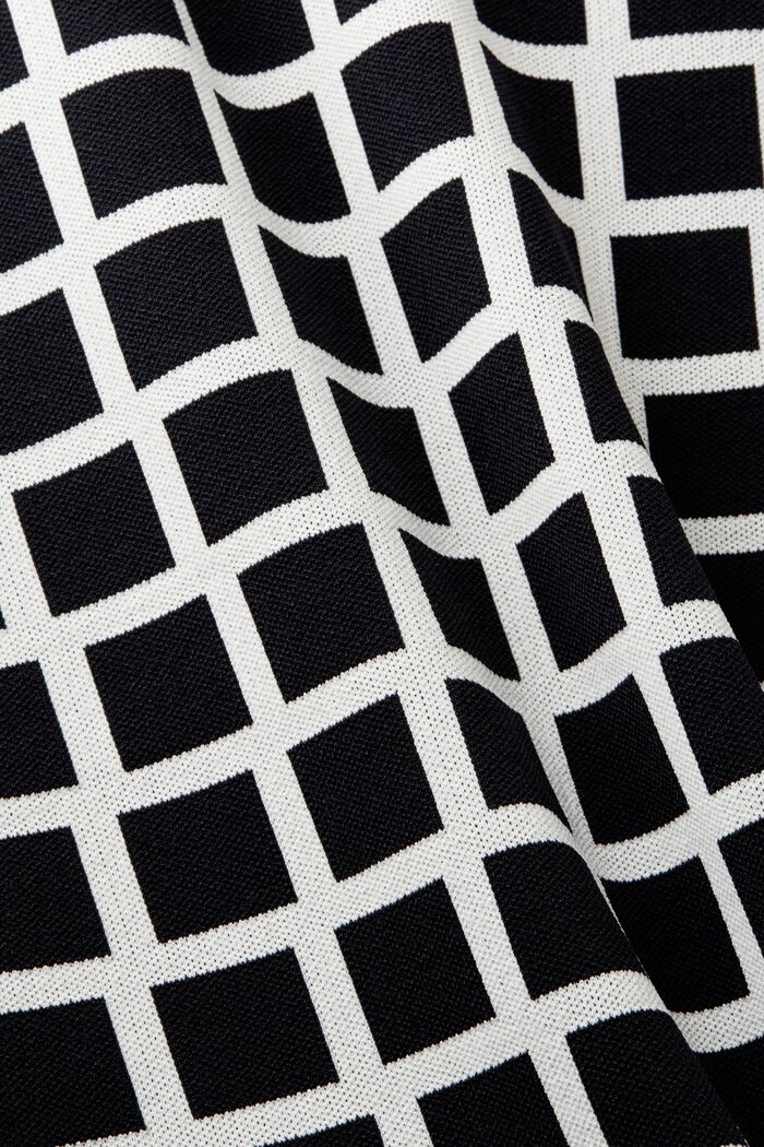 Logo Jacquard Midi Skirt, BLACK, detail image number 4