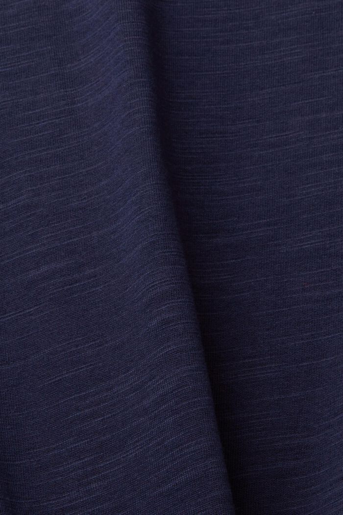 Boxy long sleeve, 100% cotton, NAVY, detail image number 5