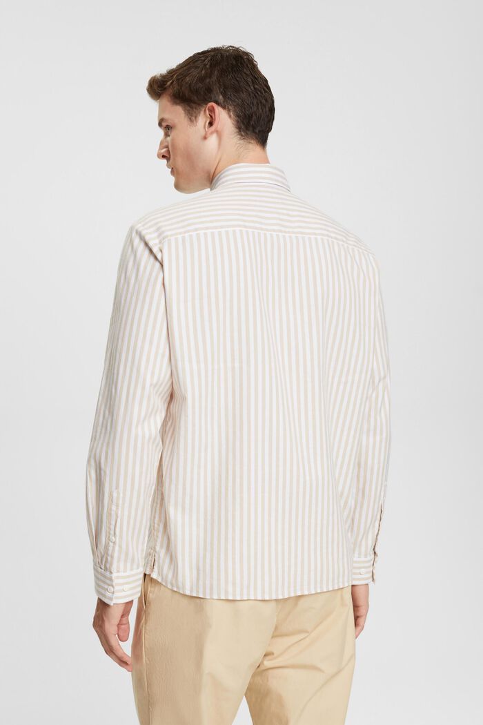 Striped shirt, CREAM BEIGE, detail image number 4