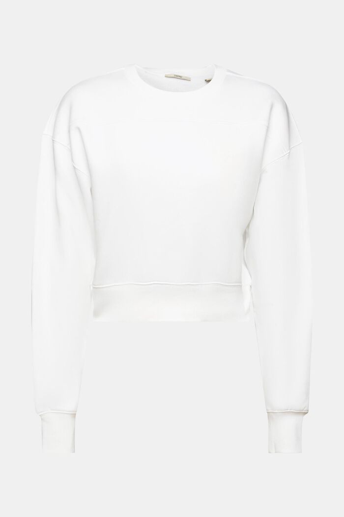 Cropped sweatshirt, WHITE, detail image number 6