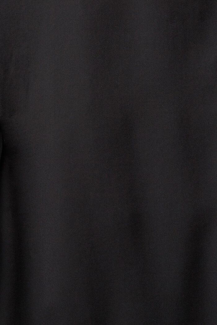 Wide chiffon blouse, BLACK, detail image number 5