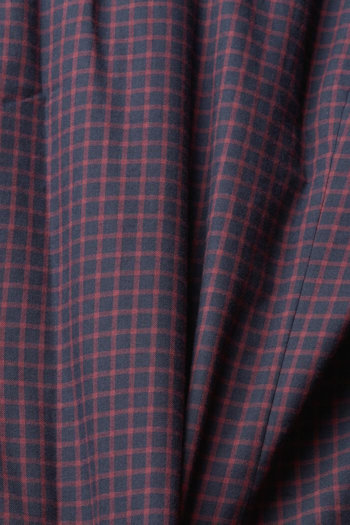 Checked slim fit shirt, NAVY, detail image number 6