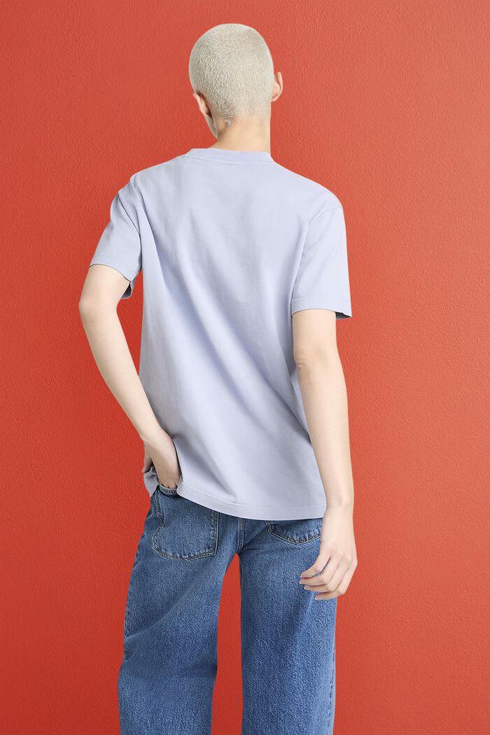 Unisex Logo Cotton Jersey T-Shirt, LIGHT BLUE LAVENDER, detail image number 2