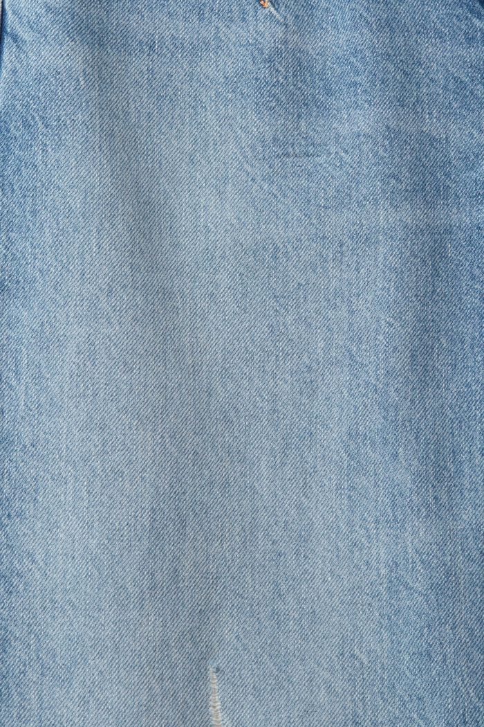 High-Rise Straight Jeans, BLUE LIGHT WASHED, detail image number 1
