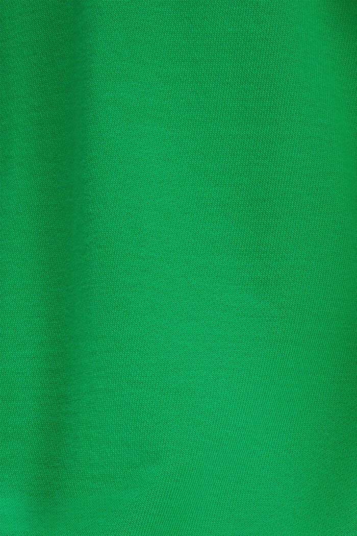 Matte shine logo applique sweatshirt, GREEN, detail image number 3