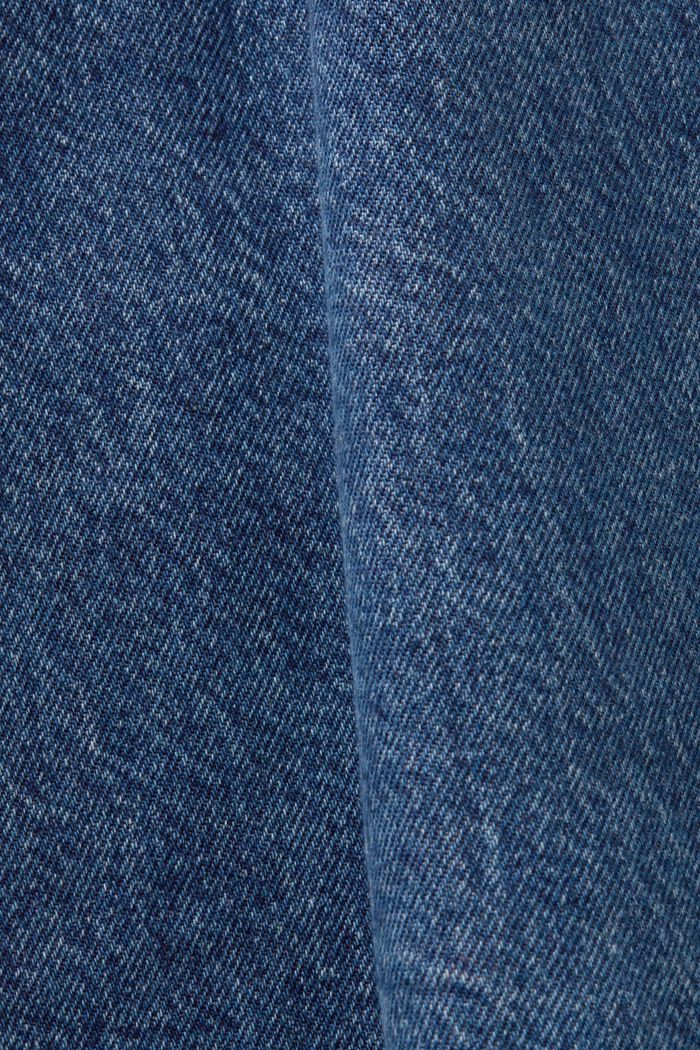 Long-Sleeve Denim Shirt, BLUE MEDIUM WASHED, detail image number 4