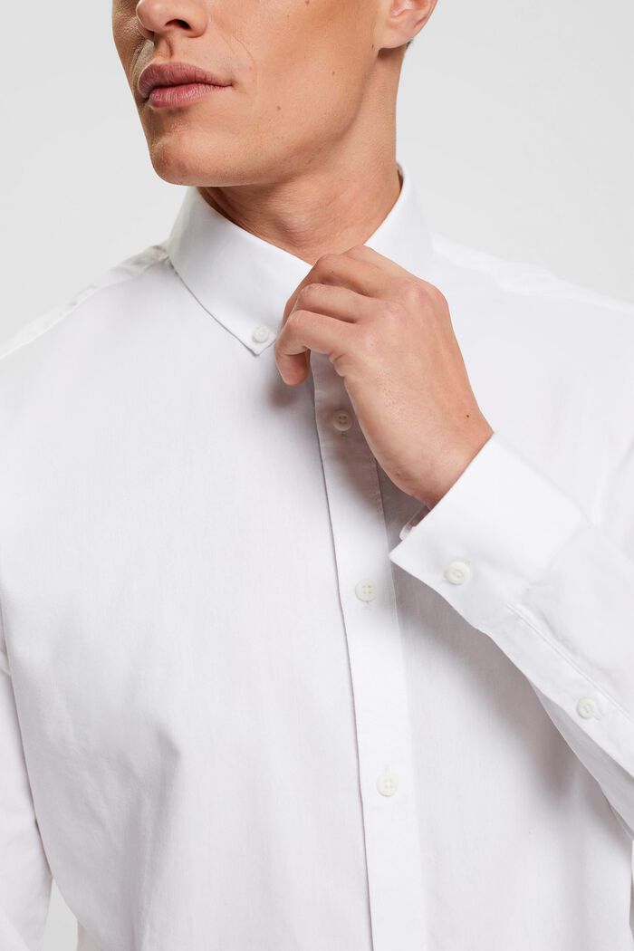 Slim fit button-down shirt, OFF WHITE, detail image number 2