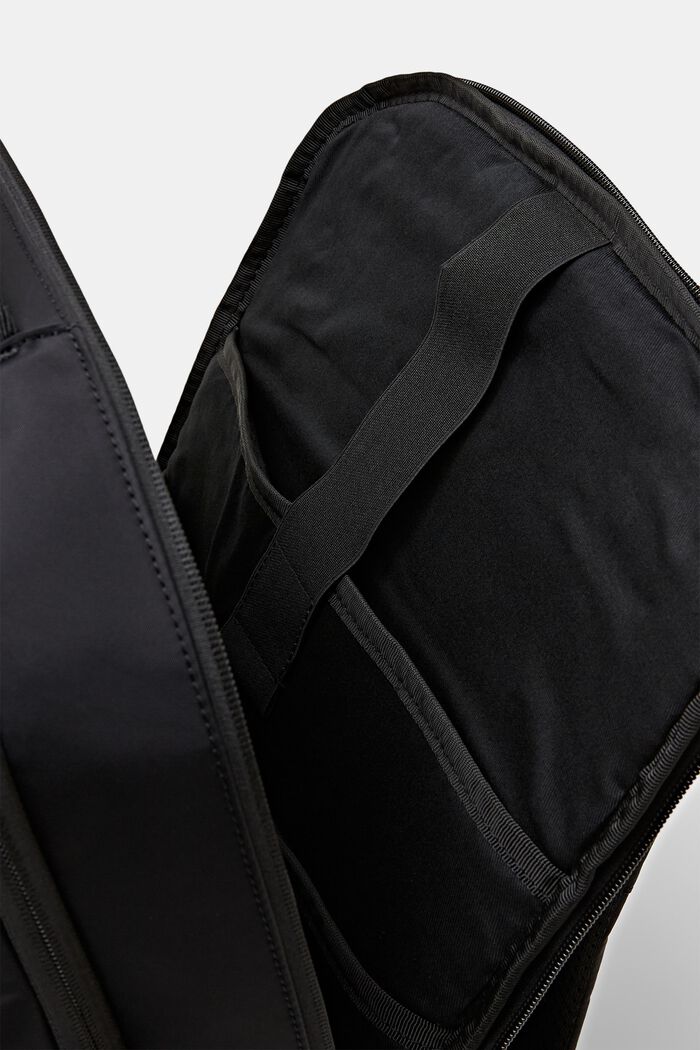 Zipped Duffel Backpack, BLACK, detail image number 4