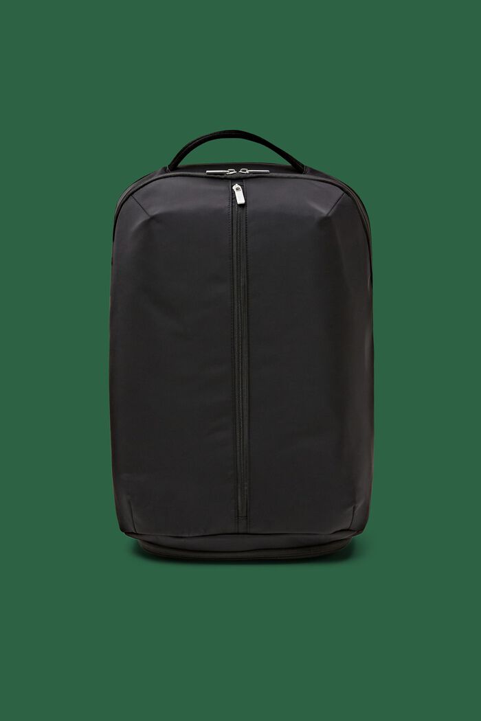 Zipped Duffel Backpack, BLACK, detail image number 0