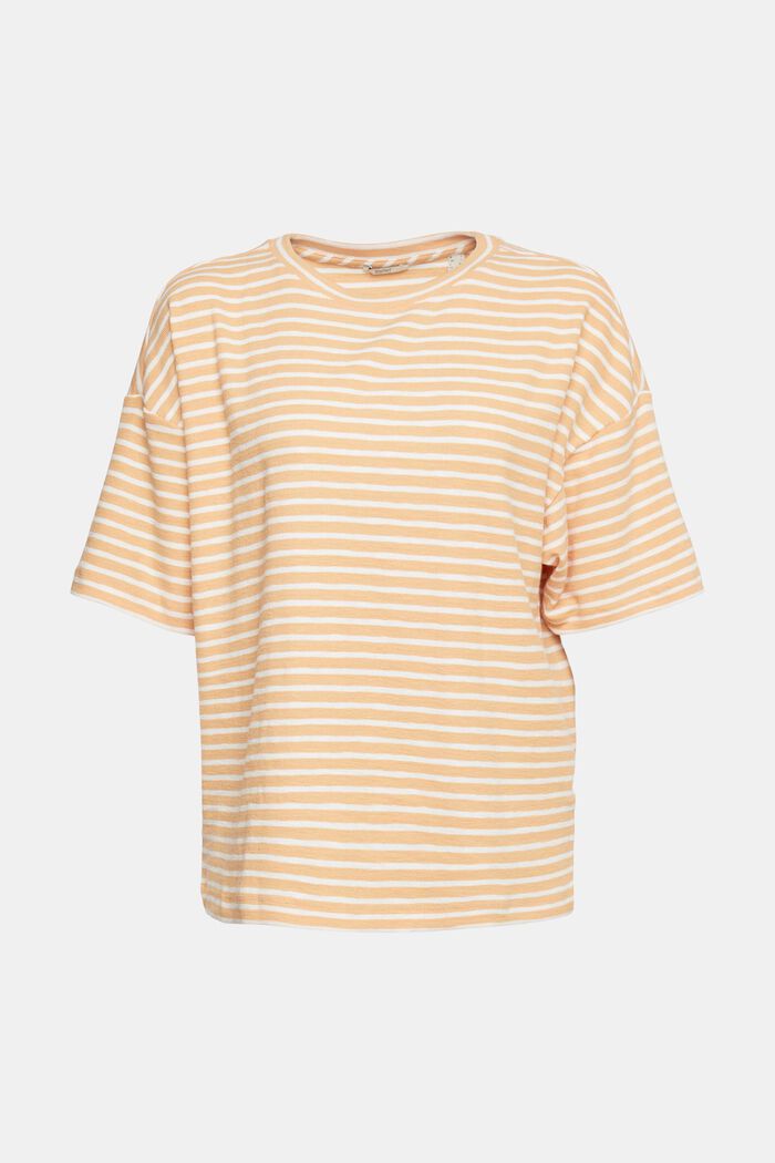 striped T-shirt, PEACH, detail image number 2
