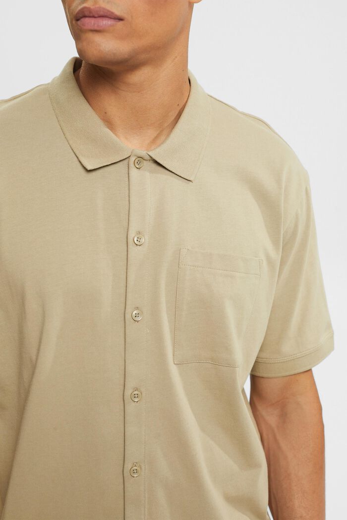 Relaxed fit shirt, PALE KHAKI, detail image number 0