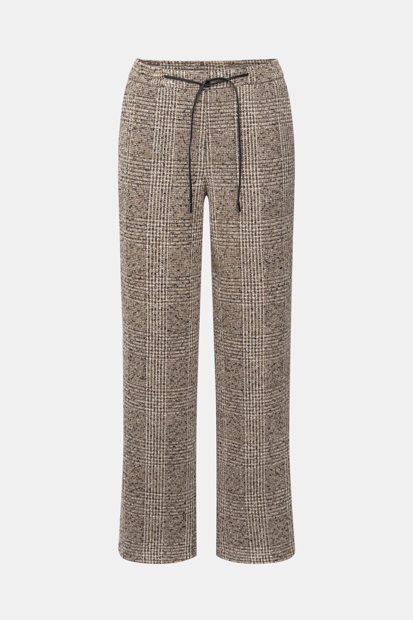 High-rise wool blend trousers