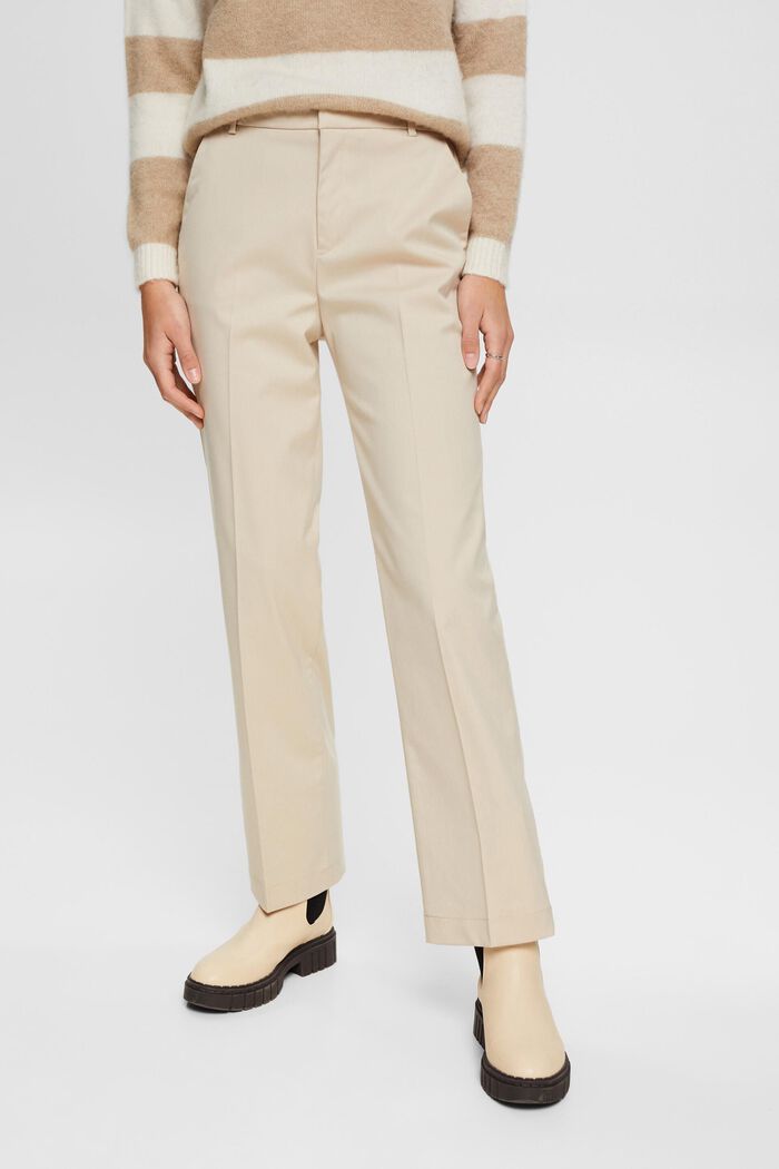 Straight leg trousers, SAND, detail image number 0