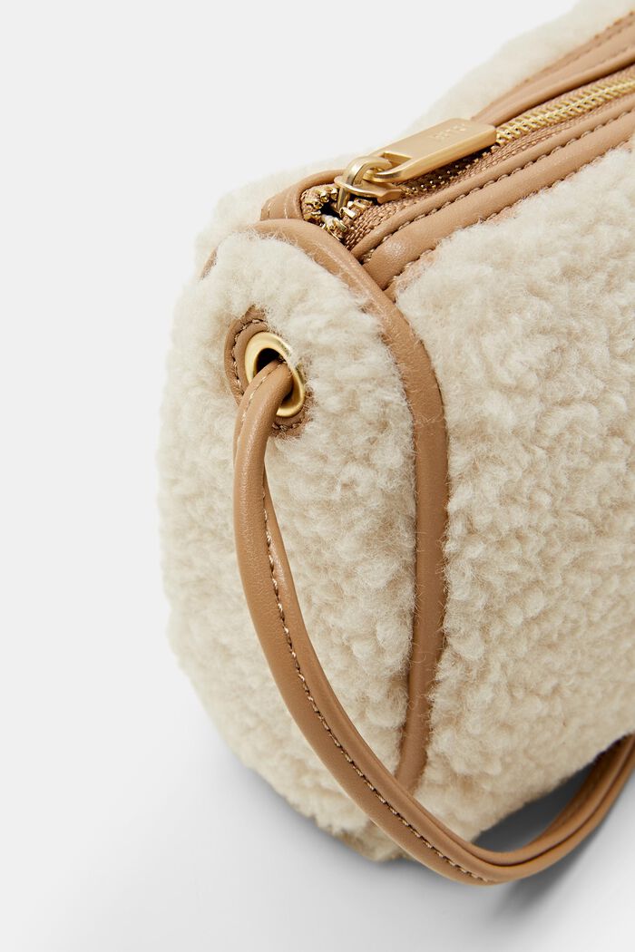 Small Teddy Fur Crossbody Bag, ICE, detail image number 1