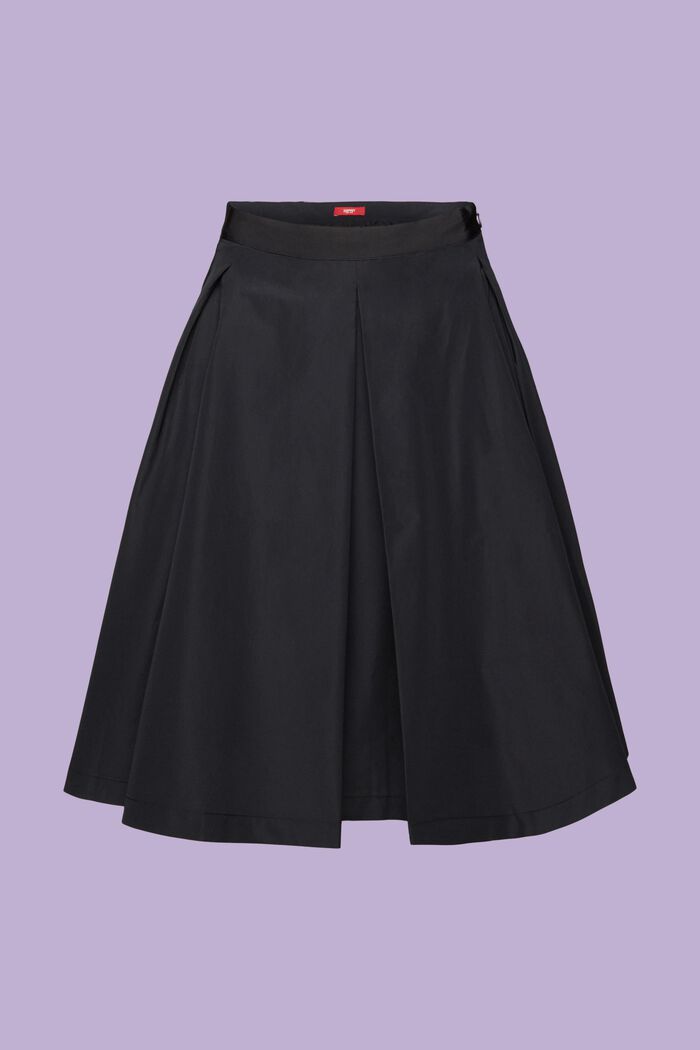 A-Line Midi Skirt, BLACK, detail image number 6
