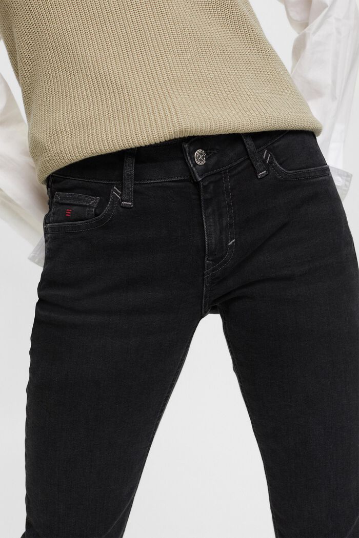 High-Rise Slim Jeans, BLACK RINSE, detail image number 1