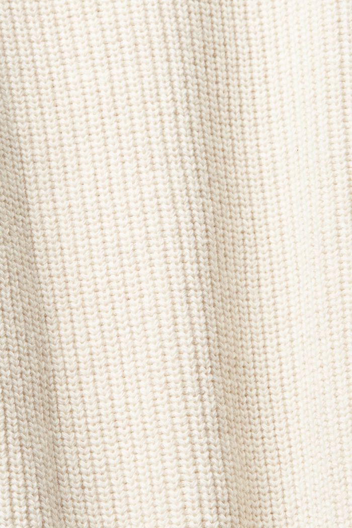Chunky knit roll neck jumper, OFF WHITE, detail image number 6